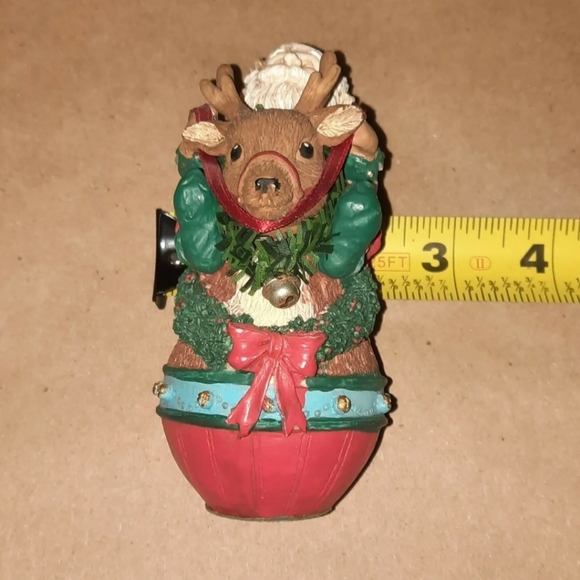 Midwest Elf Riding Reindeer Christmas Figure Decor - Picture 9 of 10